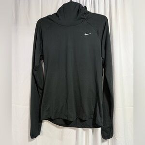 NWOT Nike Women's Charcoal Long Sleeve Element Dri fit shirt sz M (8QI)